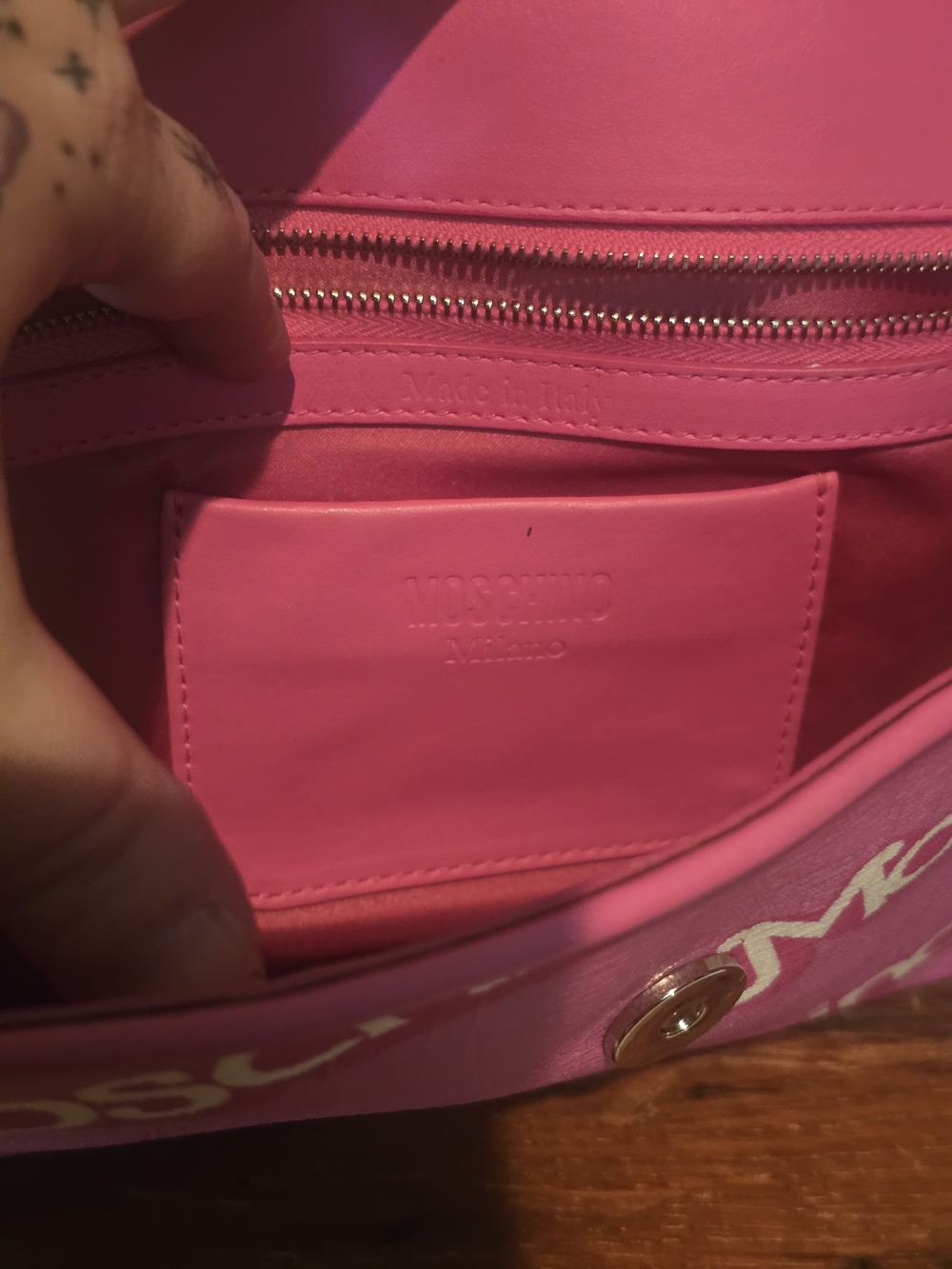 Moschino By Jeremy Scott Pink Barbie Logo Crossbody Bag - Picture 8 of 16